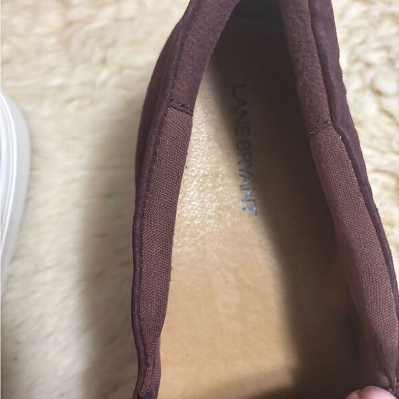 Lane Bryant Purple Quilted Slip Ons size 11.5 WIDE - Picture 5 of 8